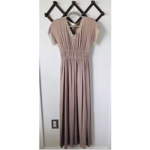 Mauve Flowy Maxi Dress